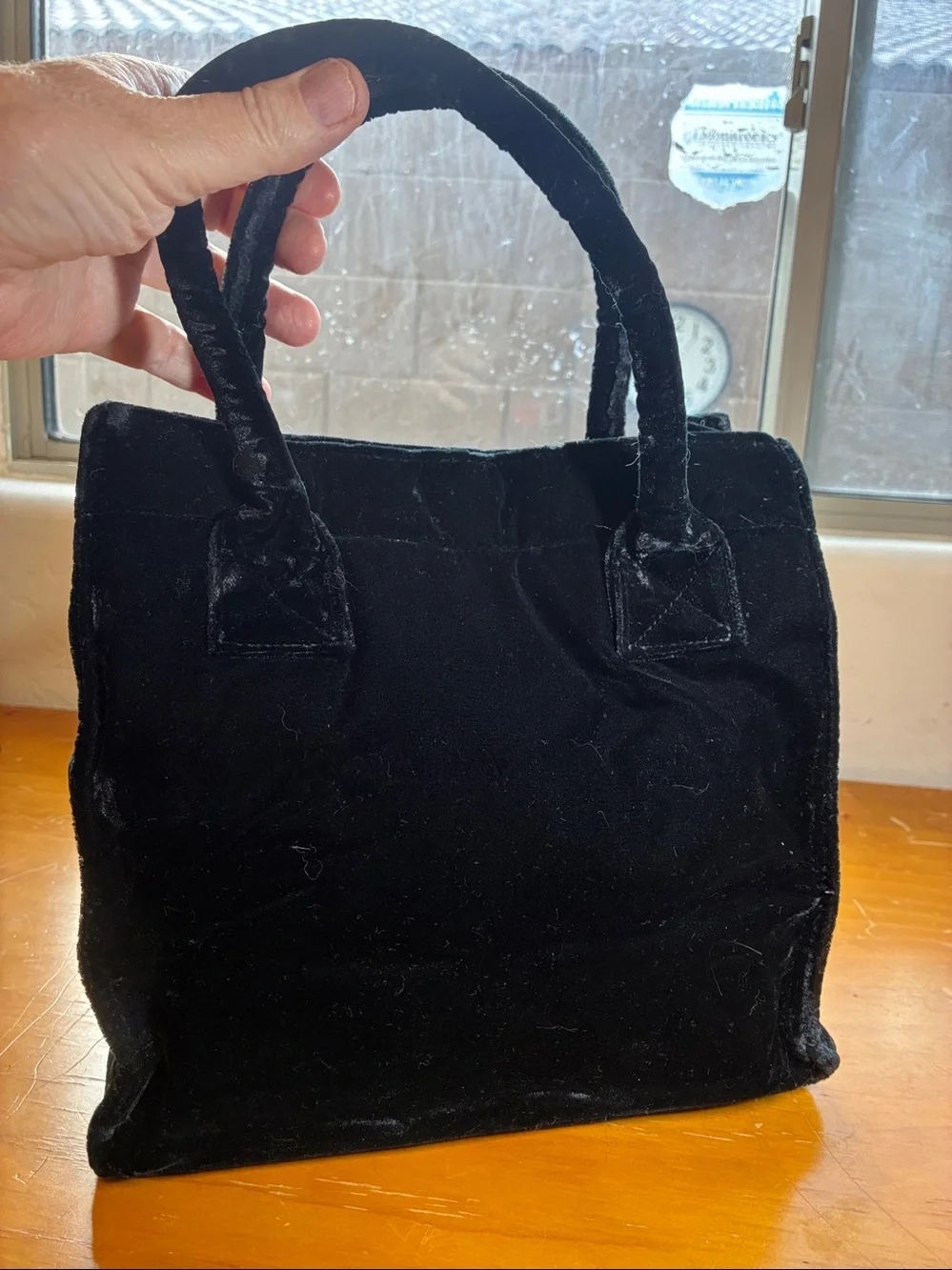 Tweety Bird Warner Bros. Purse with a faux velvet exterior. Interior pocket.